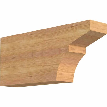 Ekena Millwork Monterey Smooth Rafter Tail, Western Red Cedar, 3 1/2"W x 8"H x 18"L RFT04X08X18MON00SWR